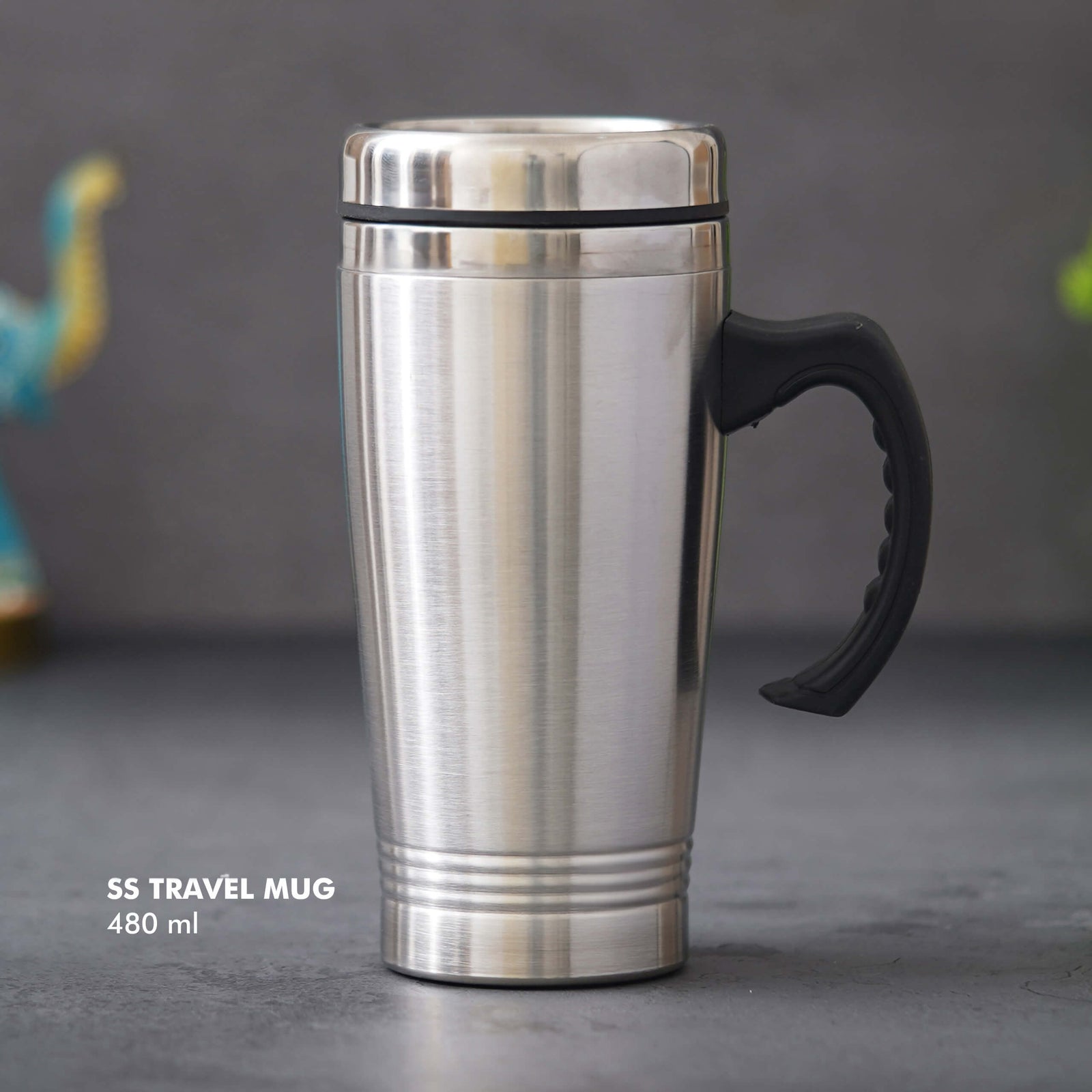 Personalized Stainless Steel Travel Mug with Slider Lid - 480 ML - product image 2