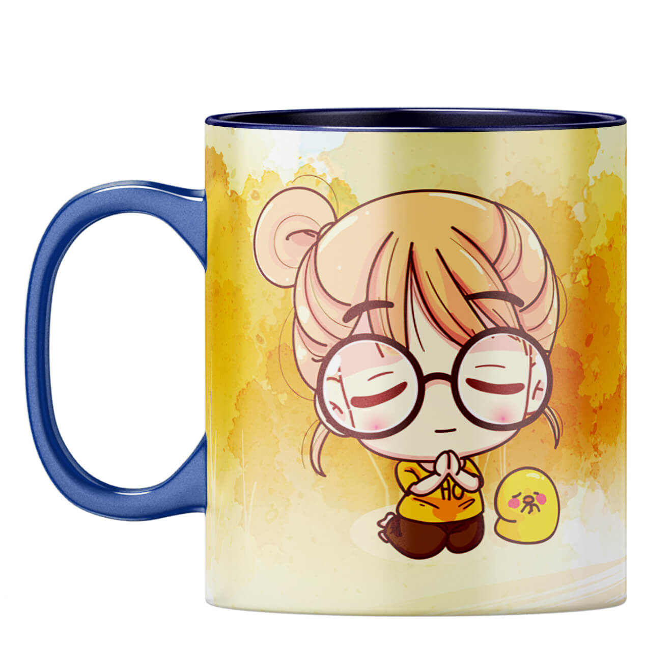 Positive Motivational Quote Gift Coffee Mug Dark Blue