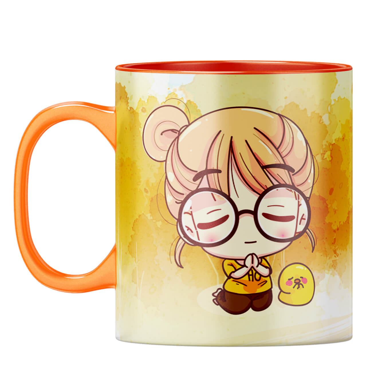 Positive Motivational Quote Gift Coffee Mug Orange