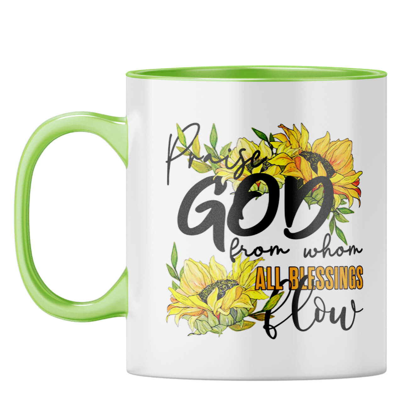 Praise God Coffee Mug Light Green