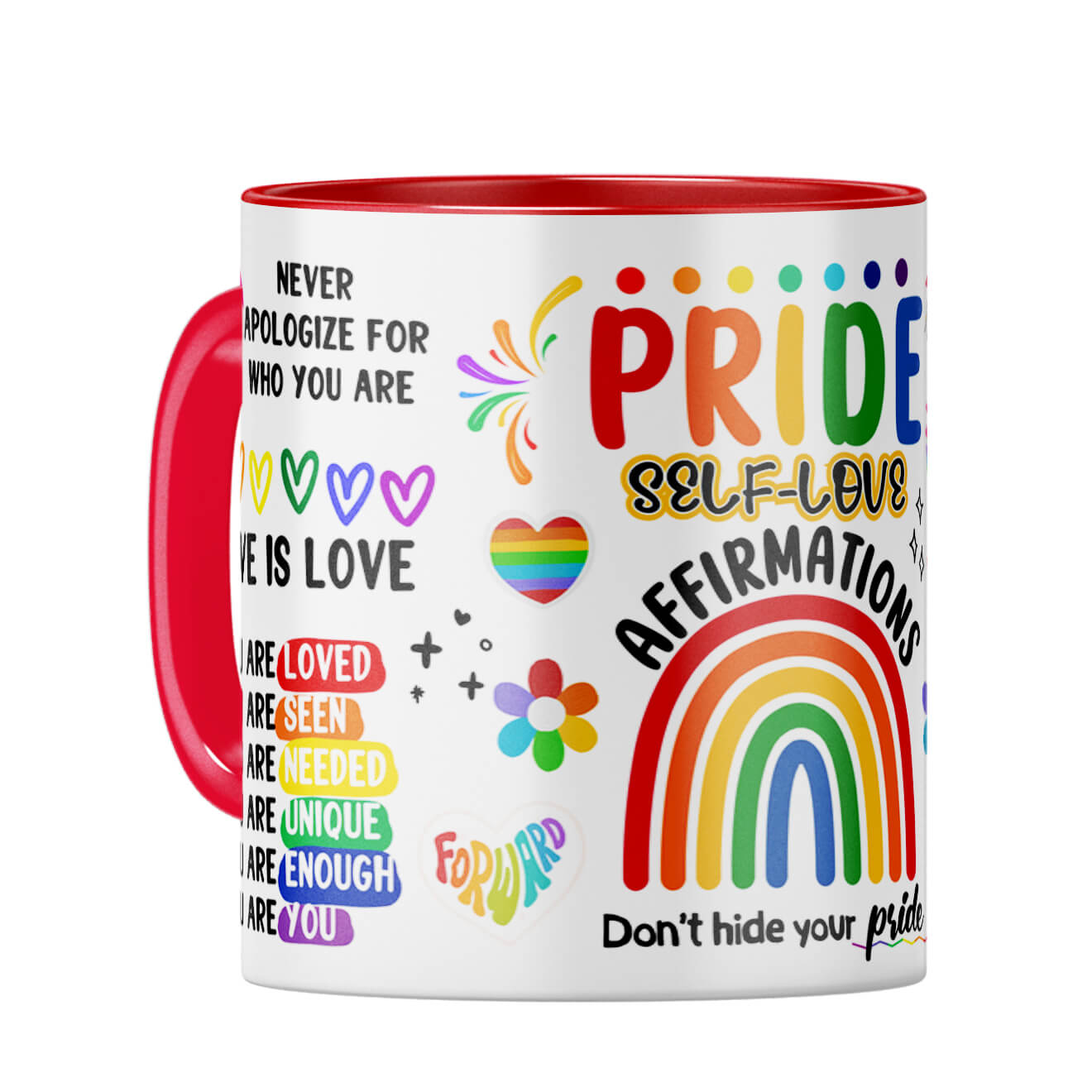 Price Self Love Coffee Mug Red