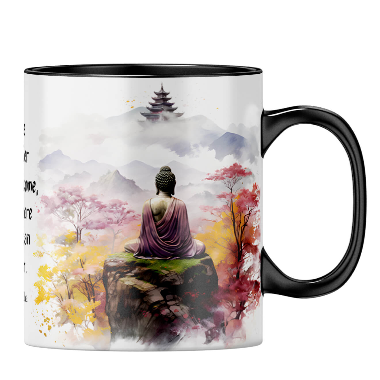 Quieter You Become The More You Can Hear Coffee MugB-Black