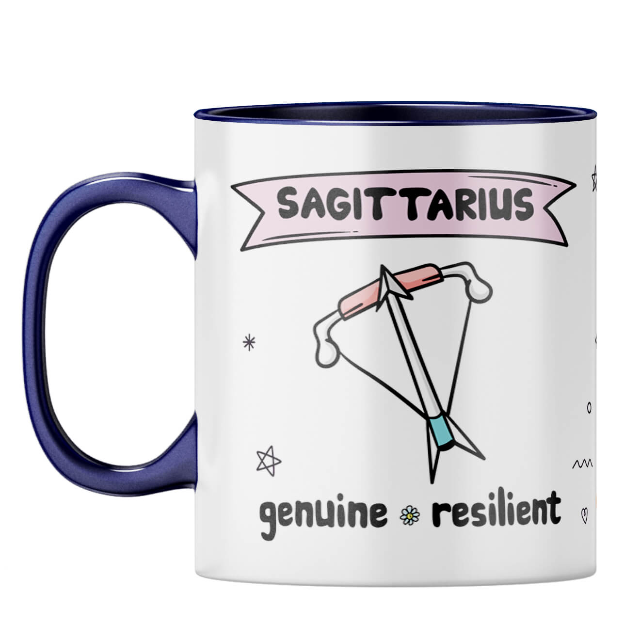 Sagittarius Coffee Mug Dark Blue
