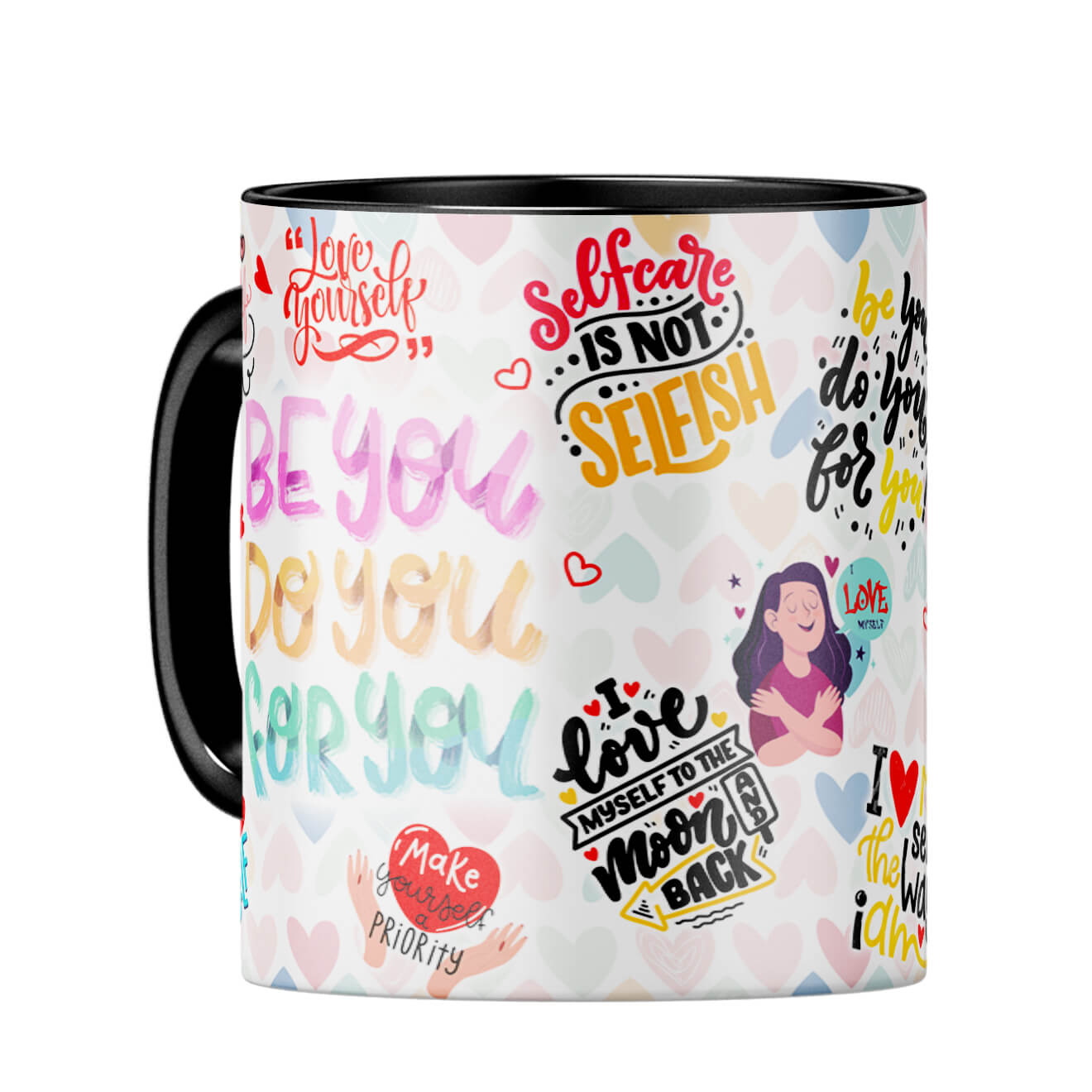 Self Love Fancy Mug Coffee Mug Black
