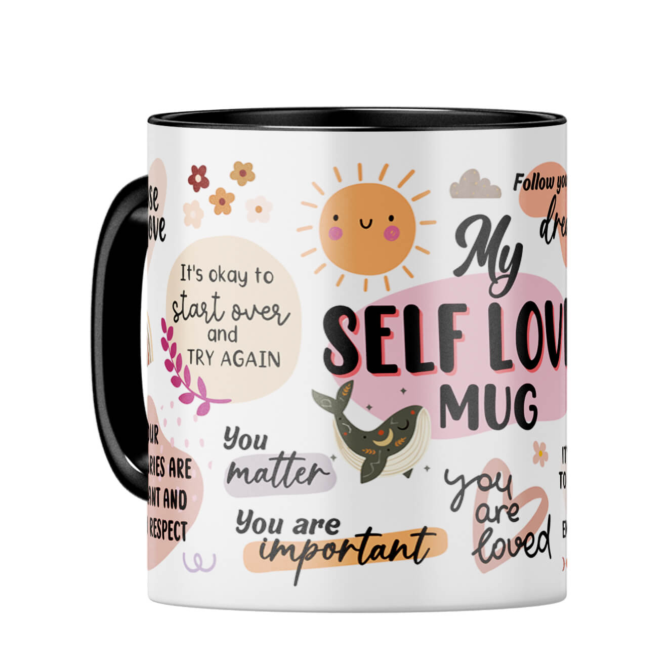 Self Love Coffee Mug Black