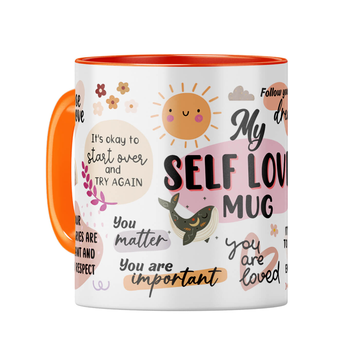 Self Love Coffee Mug Orange