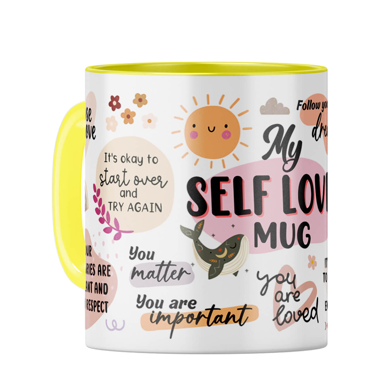 Self Love Coffee Mug Yellow