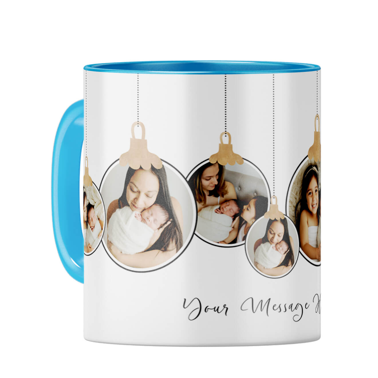 Seven Photos Coffee Mug Light Blue