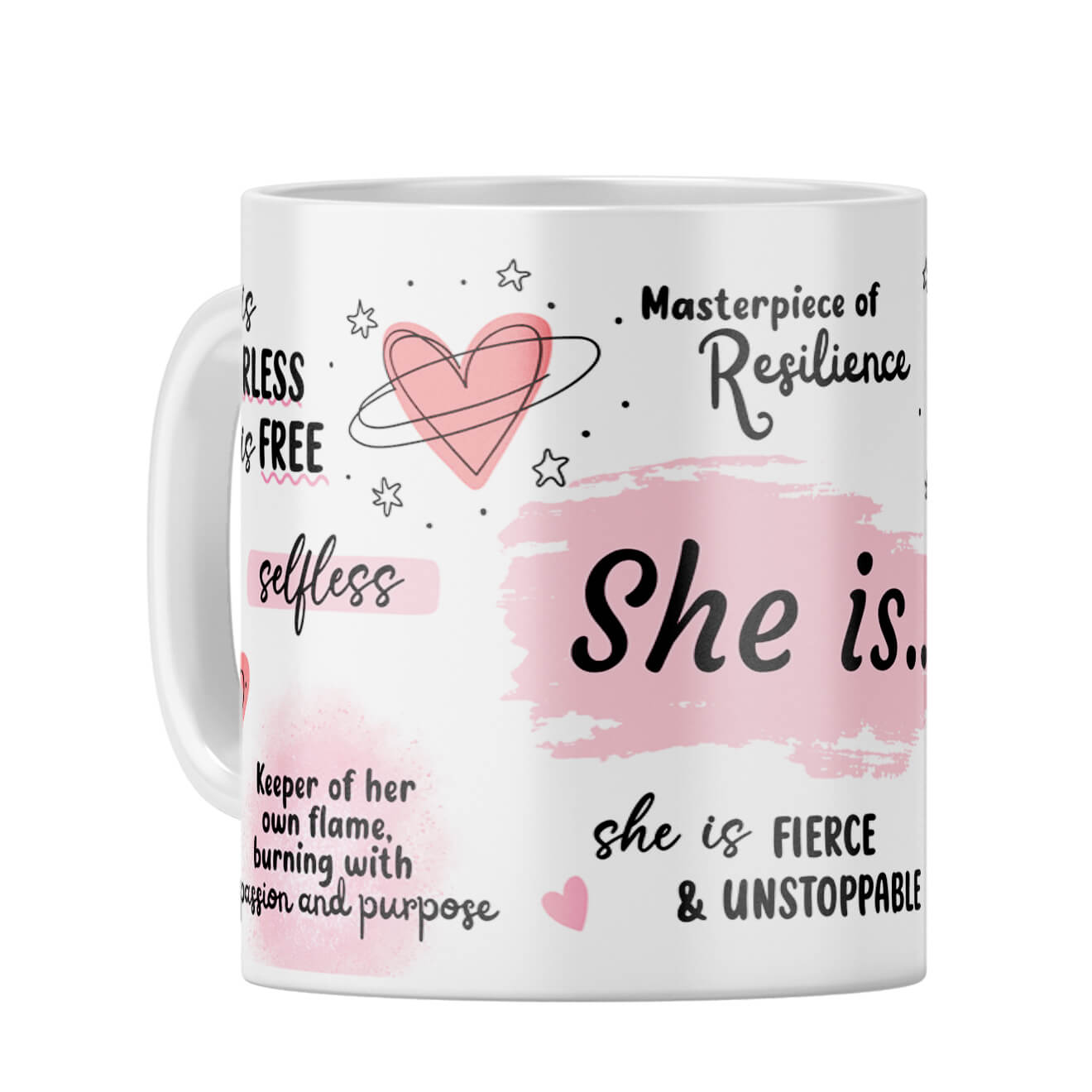 She is Fearless Coffee Mug White