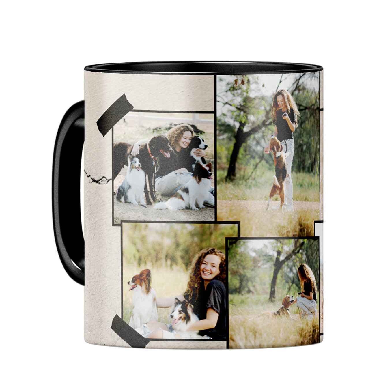 Six Special Photos Coffee Mug Black