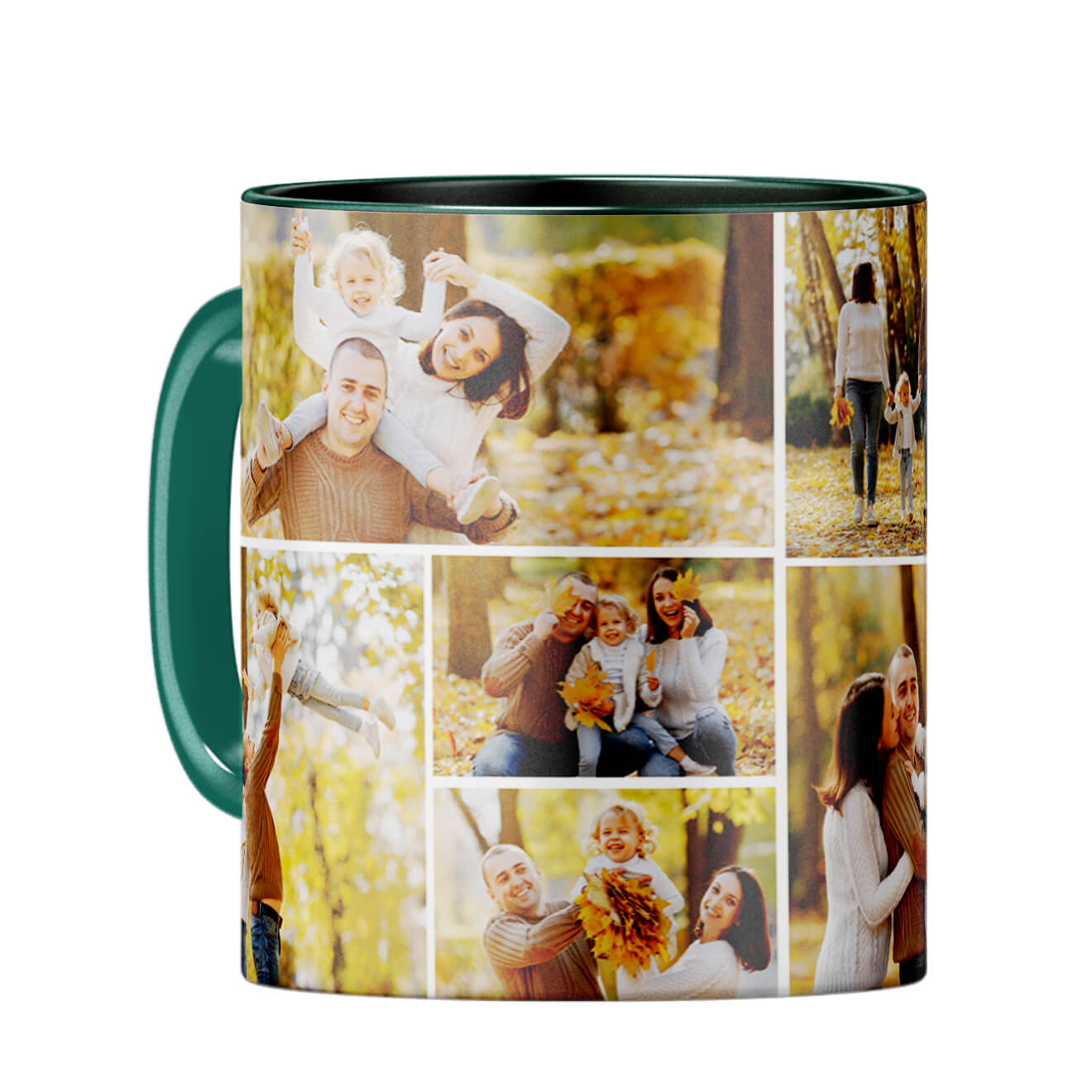 Special Collage Coffee Mug Dark Green