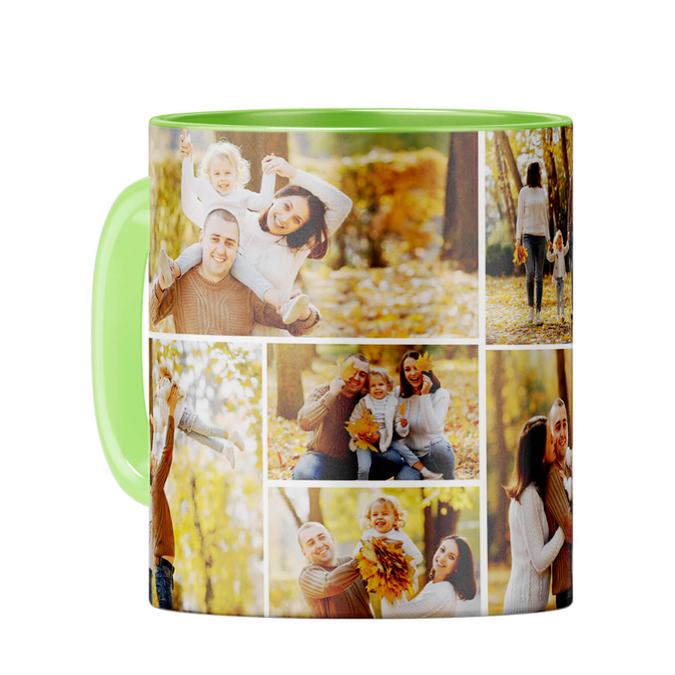 Special Collage Coffee Mug Light Green