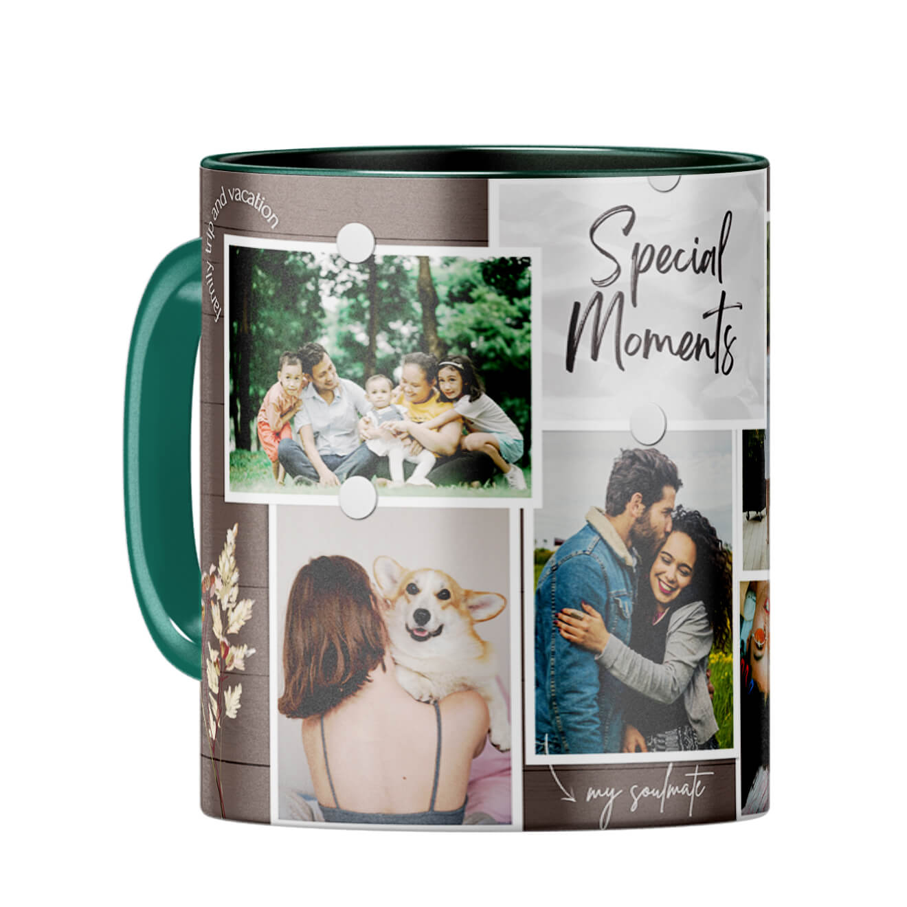 Special Moments with Soulmate Coffee Mug Dark Green