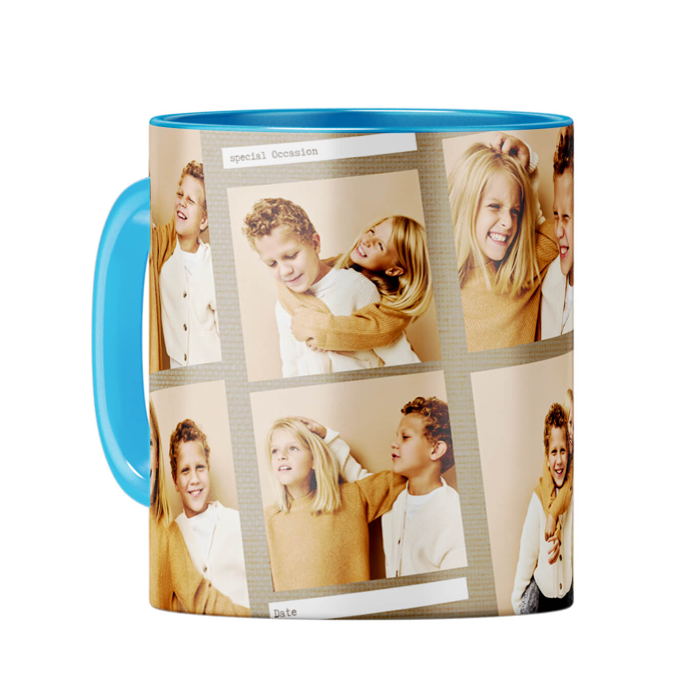 Special Occasion Photos Coffee Mug Light Blue