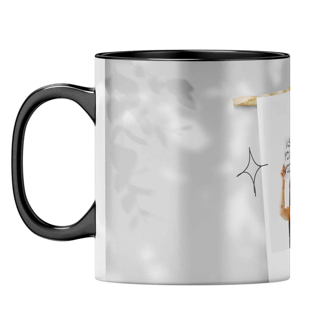 Special Photo with Message Coffee MugF-Black