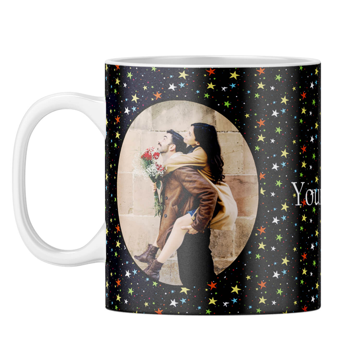 Stars and Photo Coffee Mug White