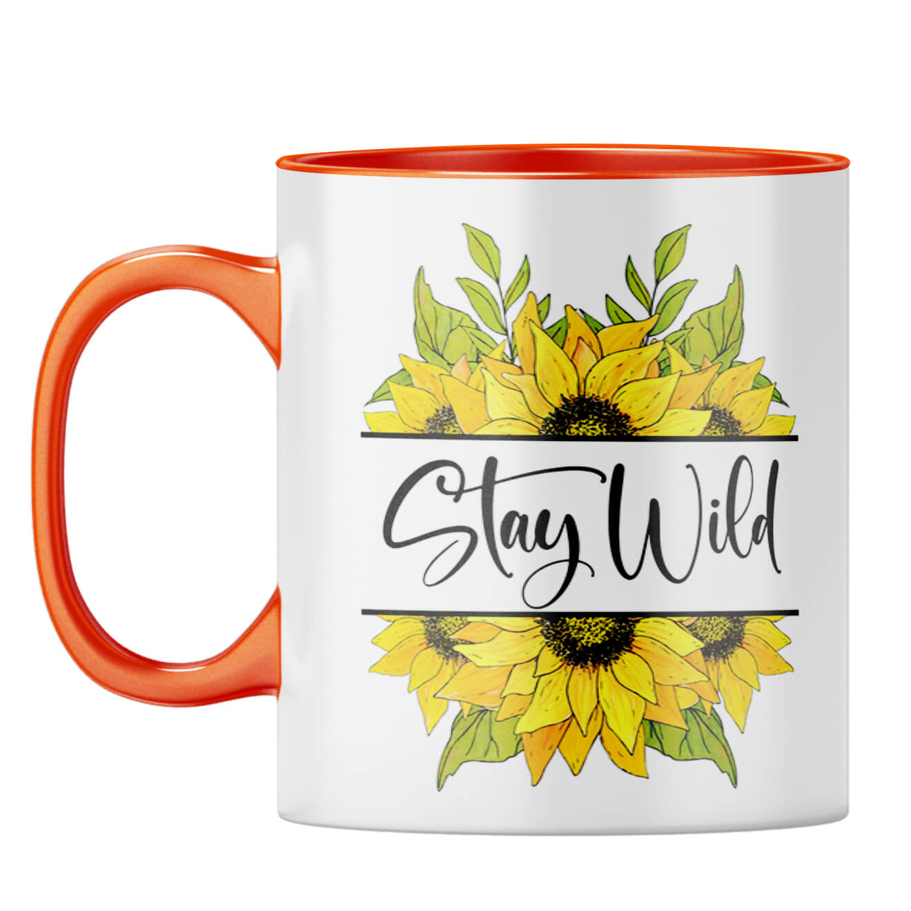 Stay Wild Coffee Mug Orange