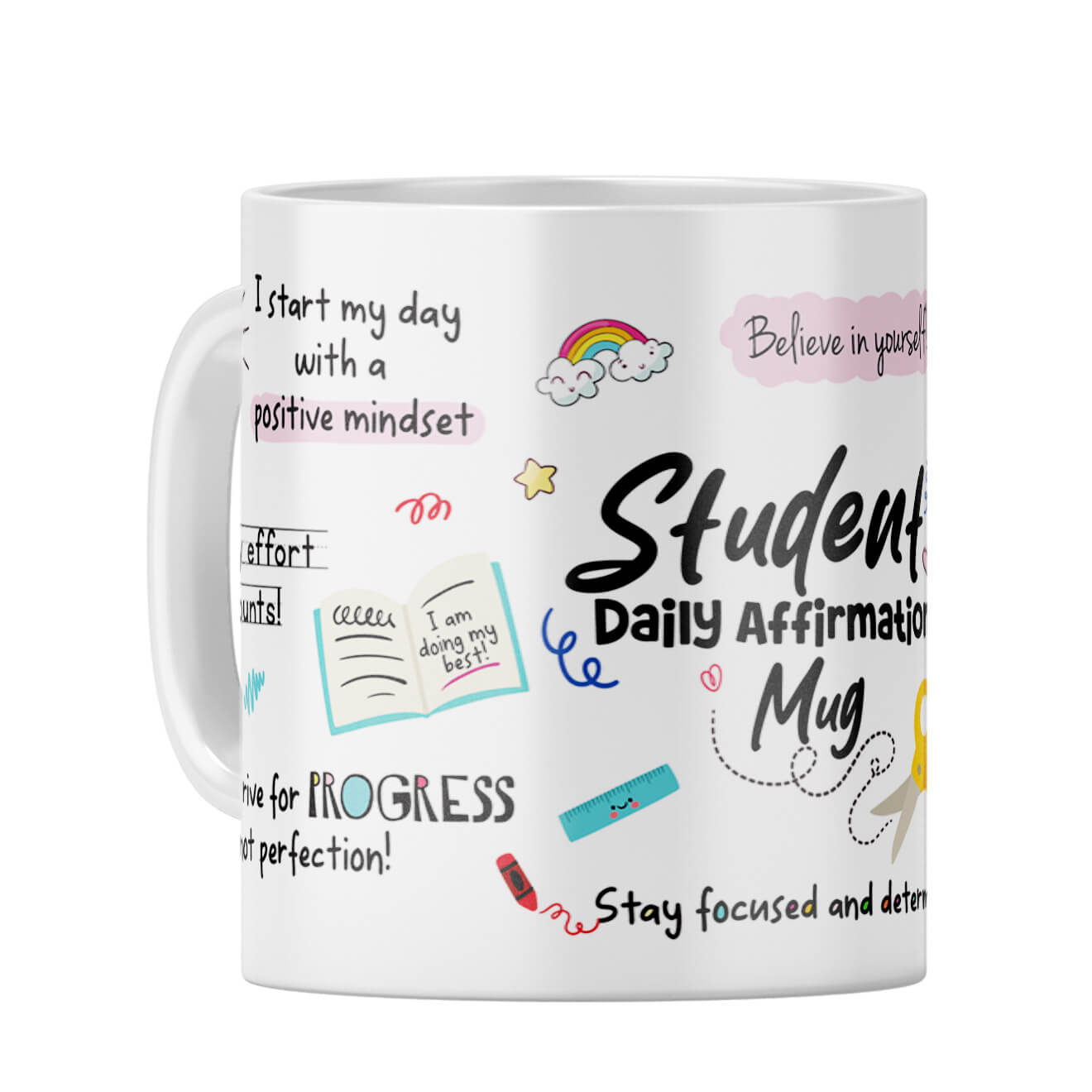 Student Daily Affirmations Coffee Mug White