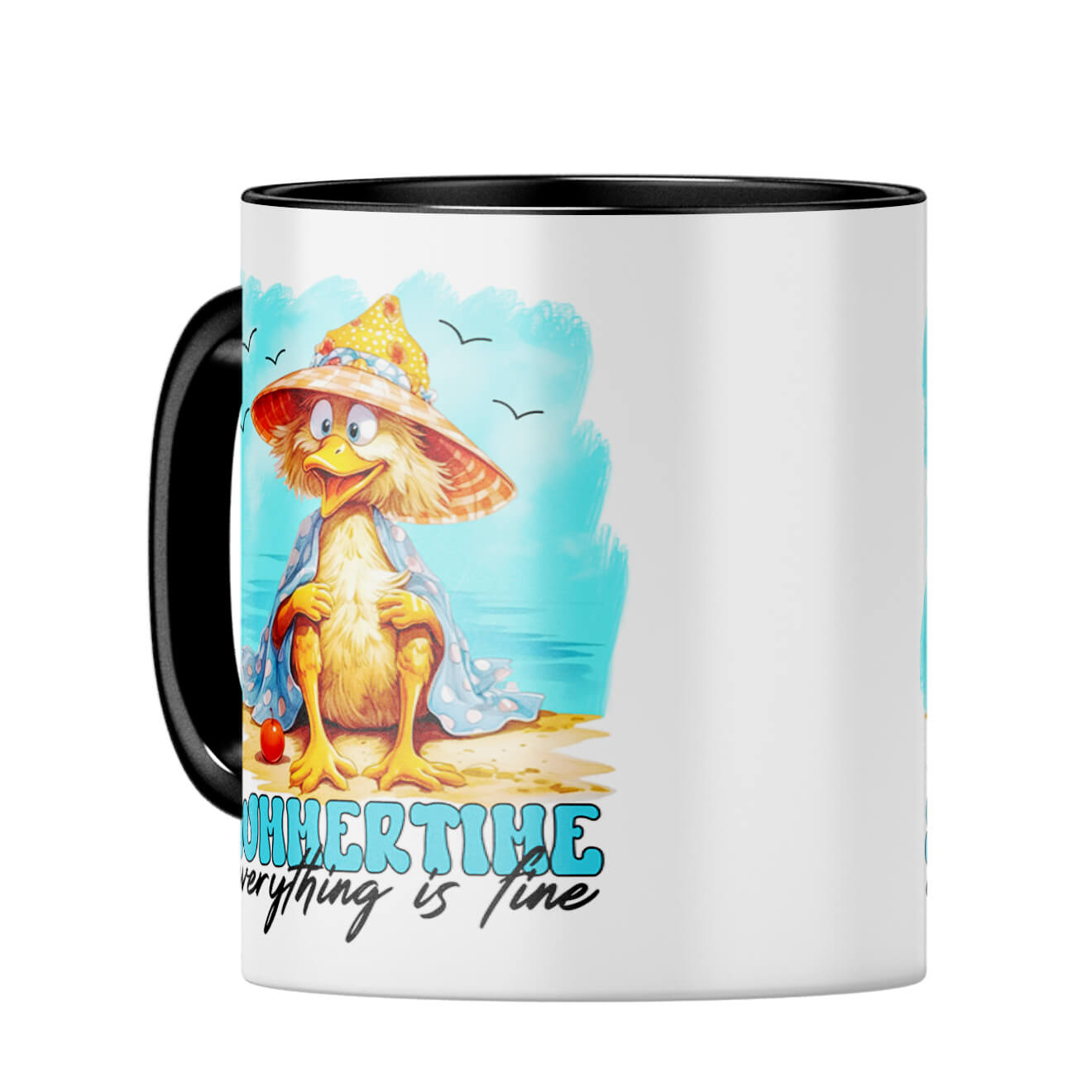 Summer Time is Fine Coffee MugC-Black