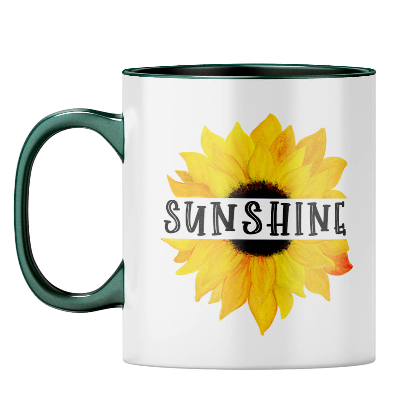 Sunshine Coffee Mug Dark Green