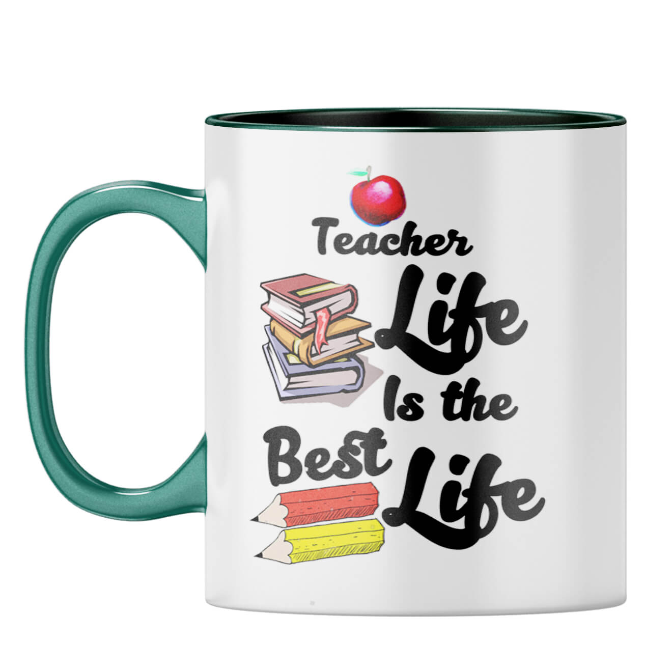 Teacher Life Coffee Mug Dark Green