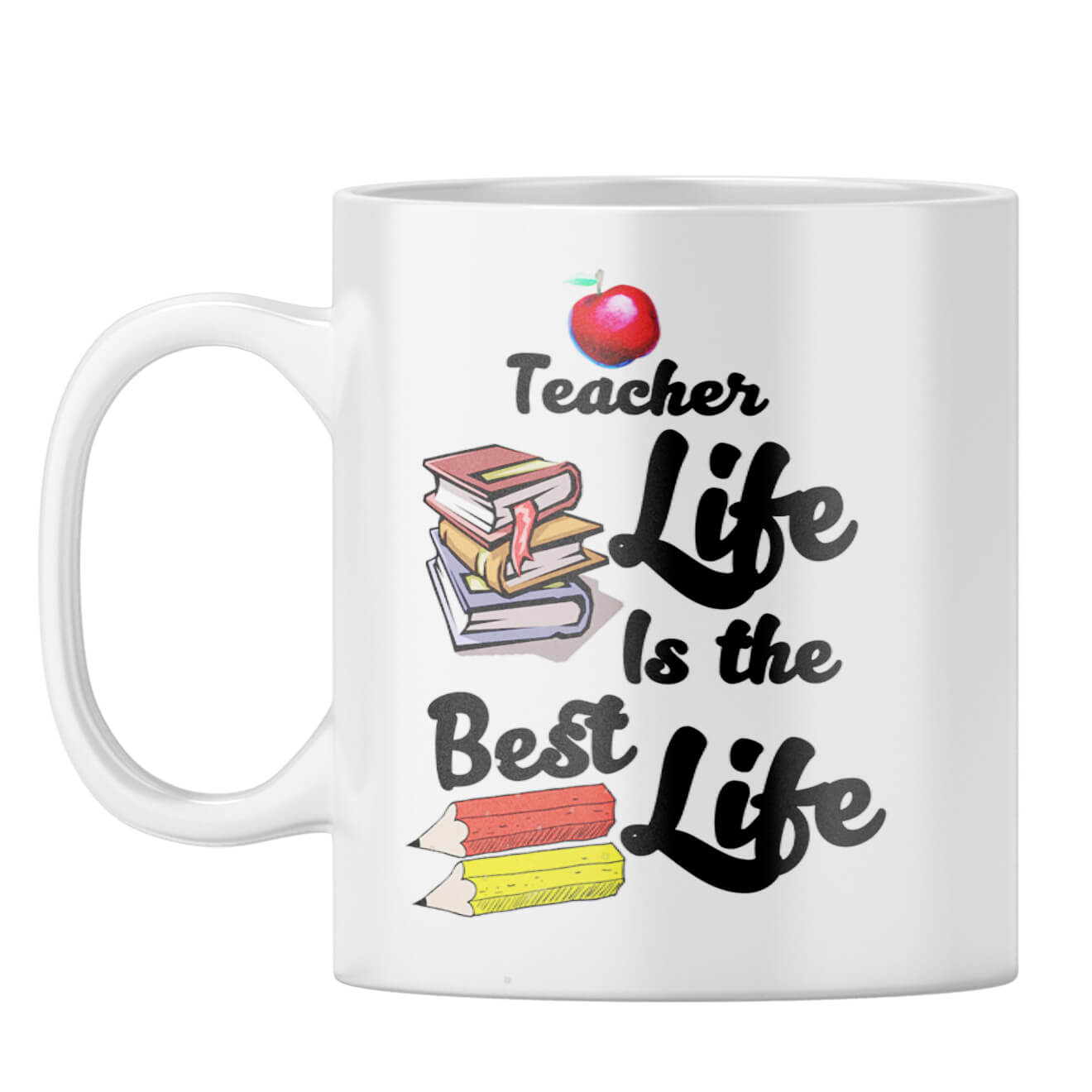 Teacher Life Coffee Mug White