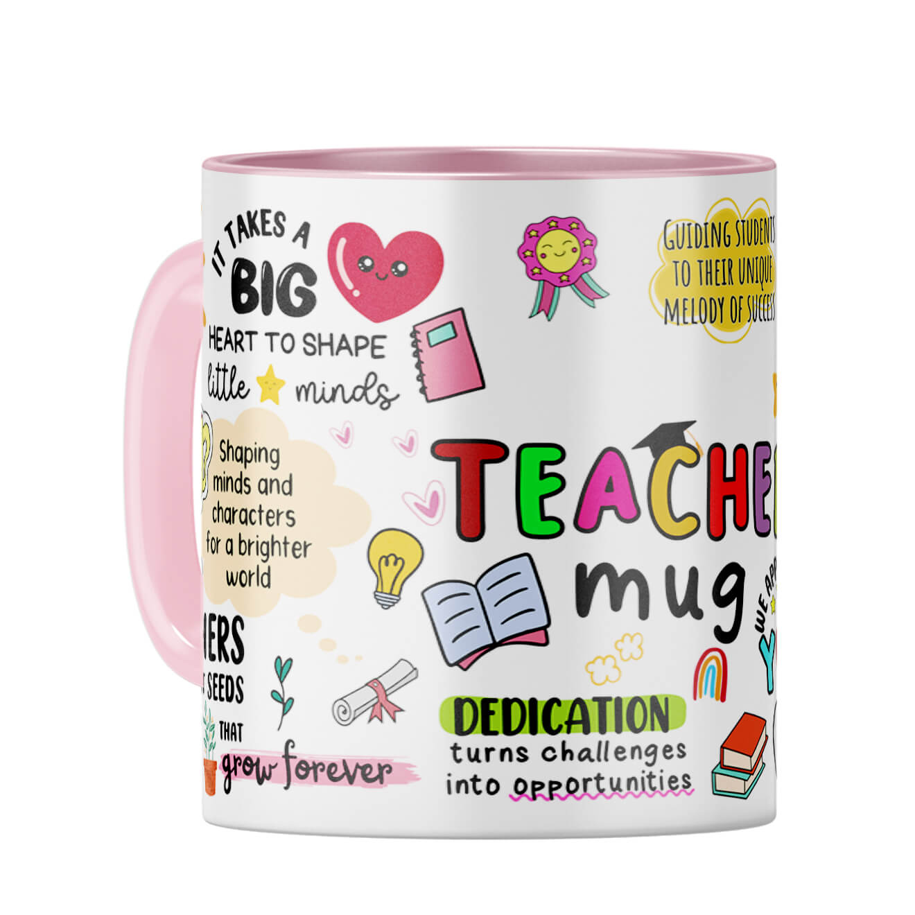 Teacher We Appreciate You Coffee Mug Pink