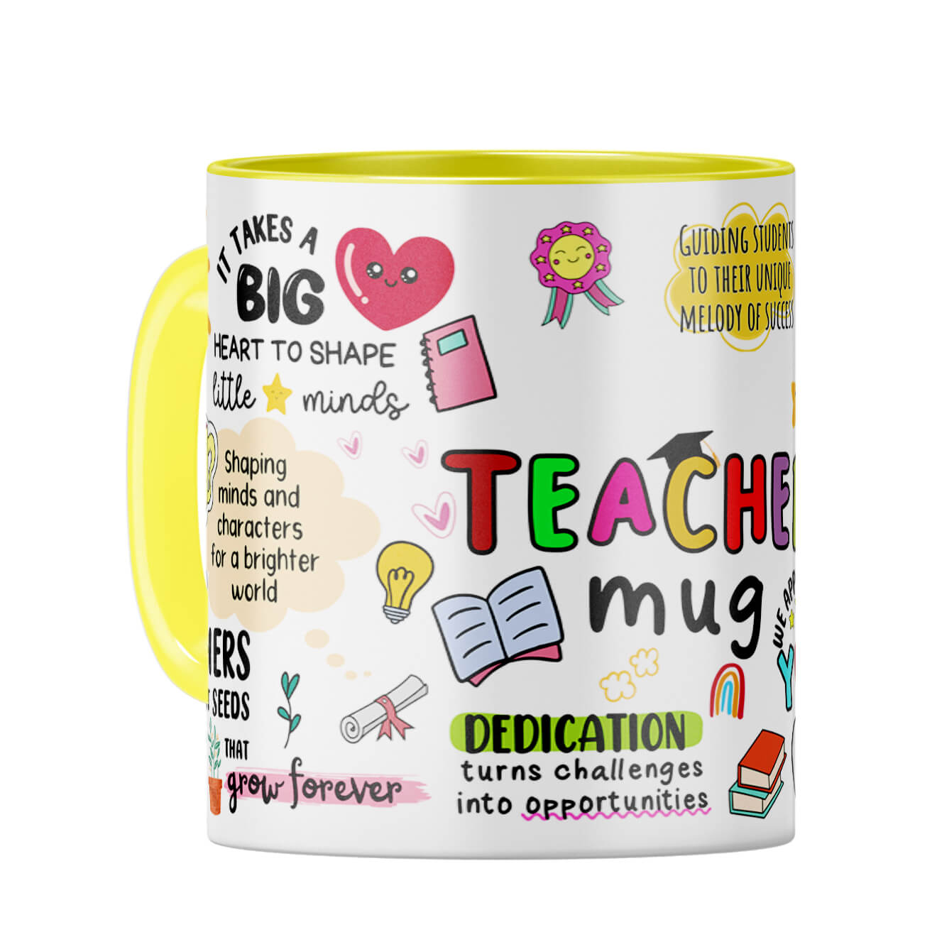 Teacher We Appreciate You Coffee Mug Yellow