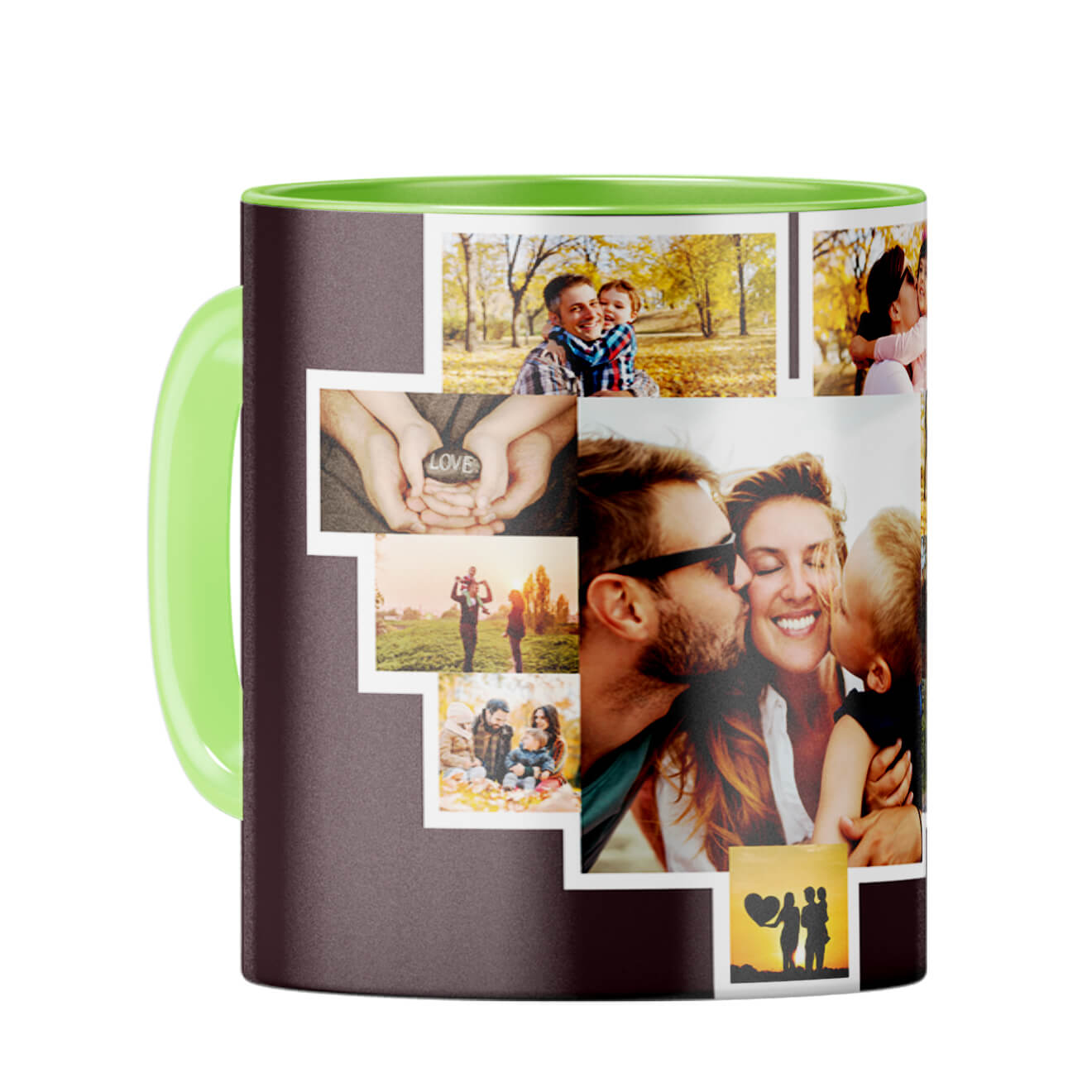 Ten Photos Coffee Mug Light Green