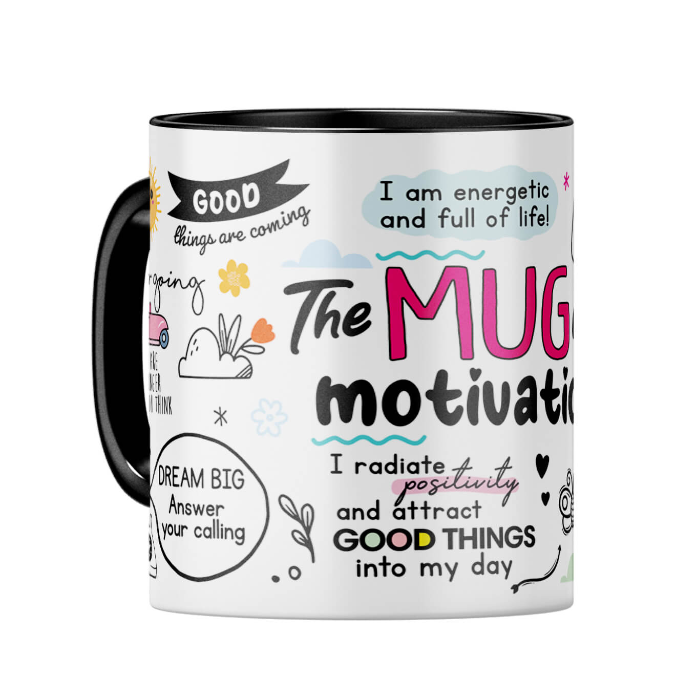 The Motivation Coffee Mug Black