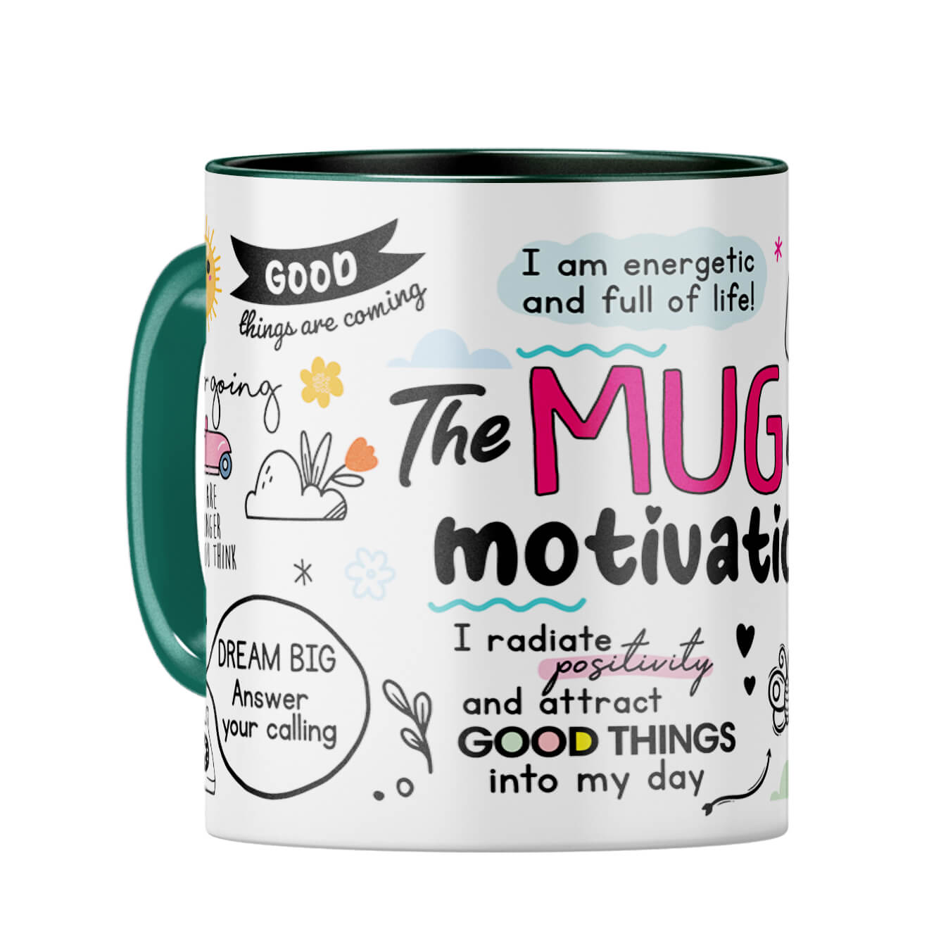 The Motivation Coffee Mug Dark Green