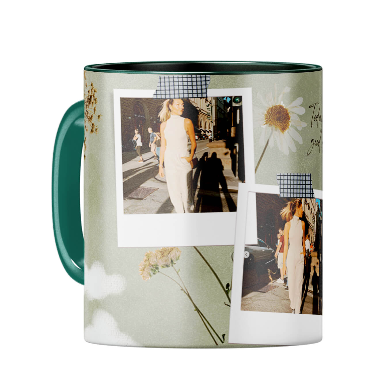 Today is Good Day Coffee Mug Dark Green
