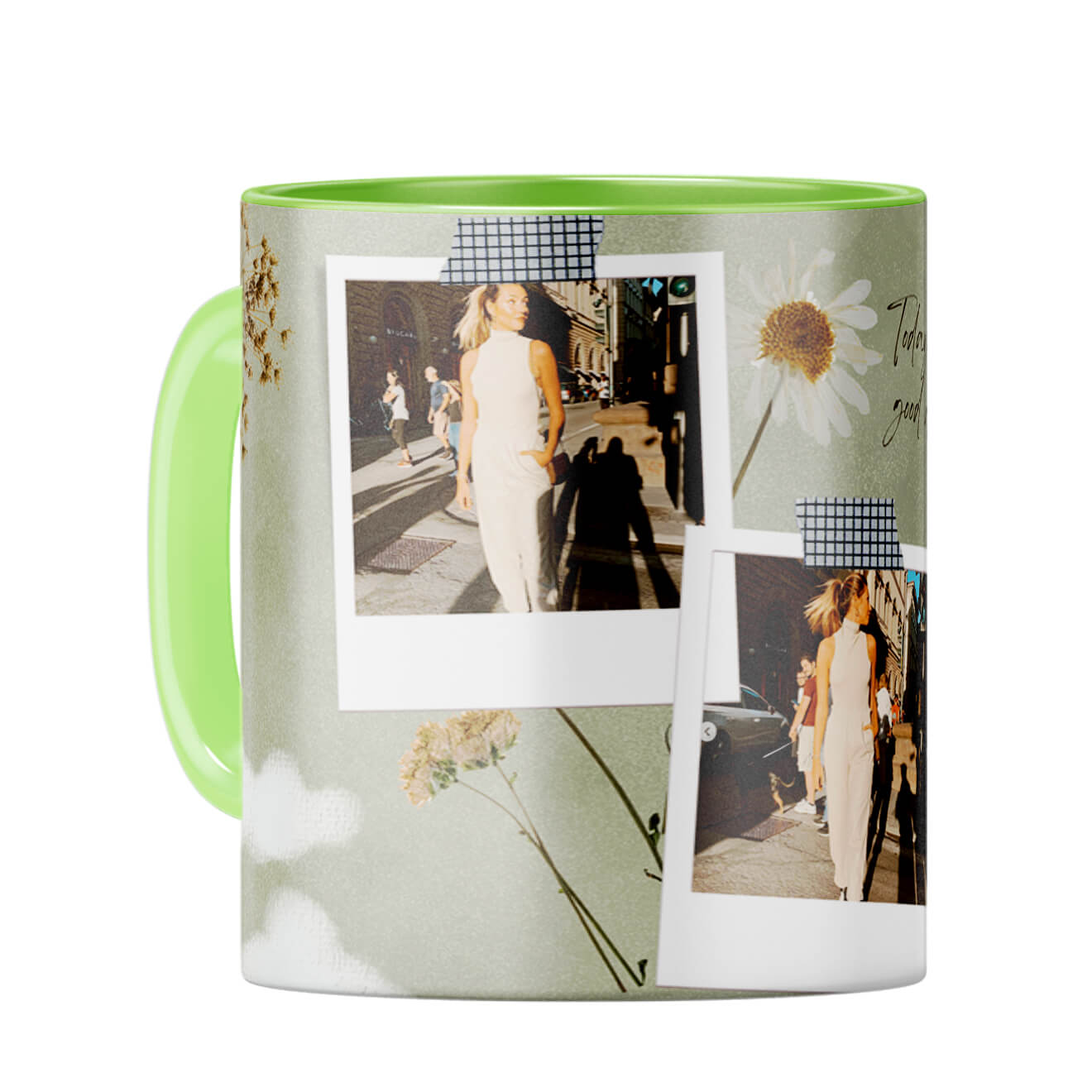 Today is Good Day Coffee Mug Light Green