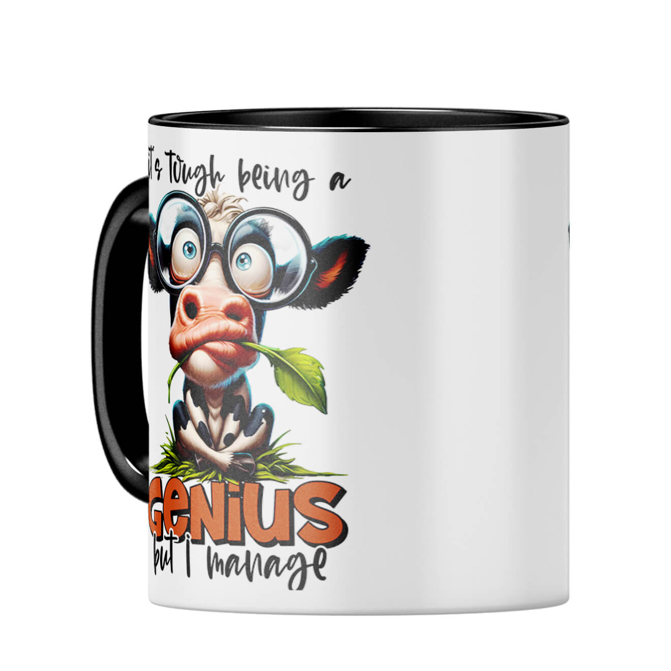 Tough Being a Genius Coffee MugC-Black