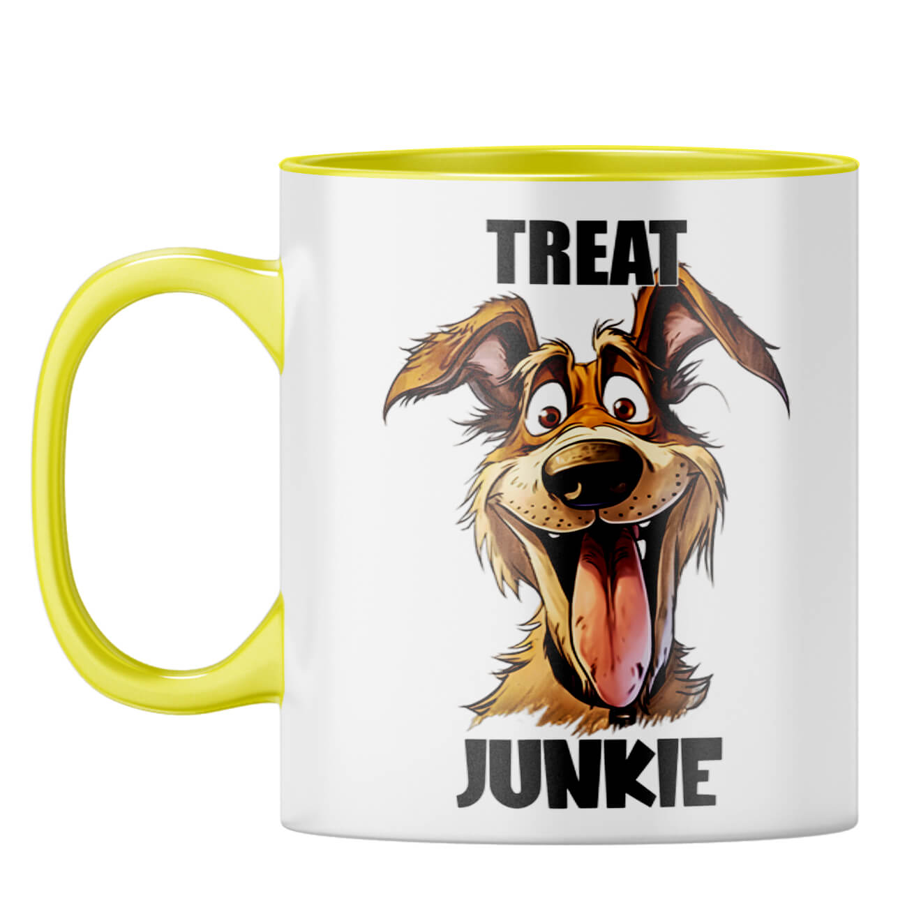 Treat Junkie Coffee Mug Yellow