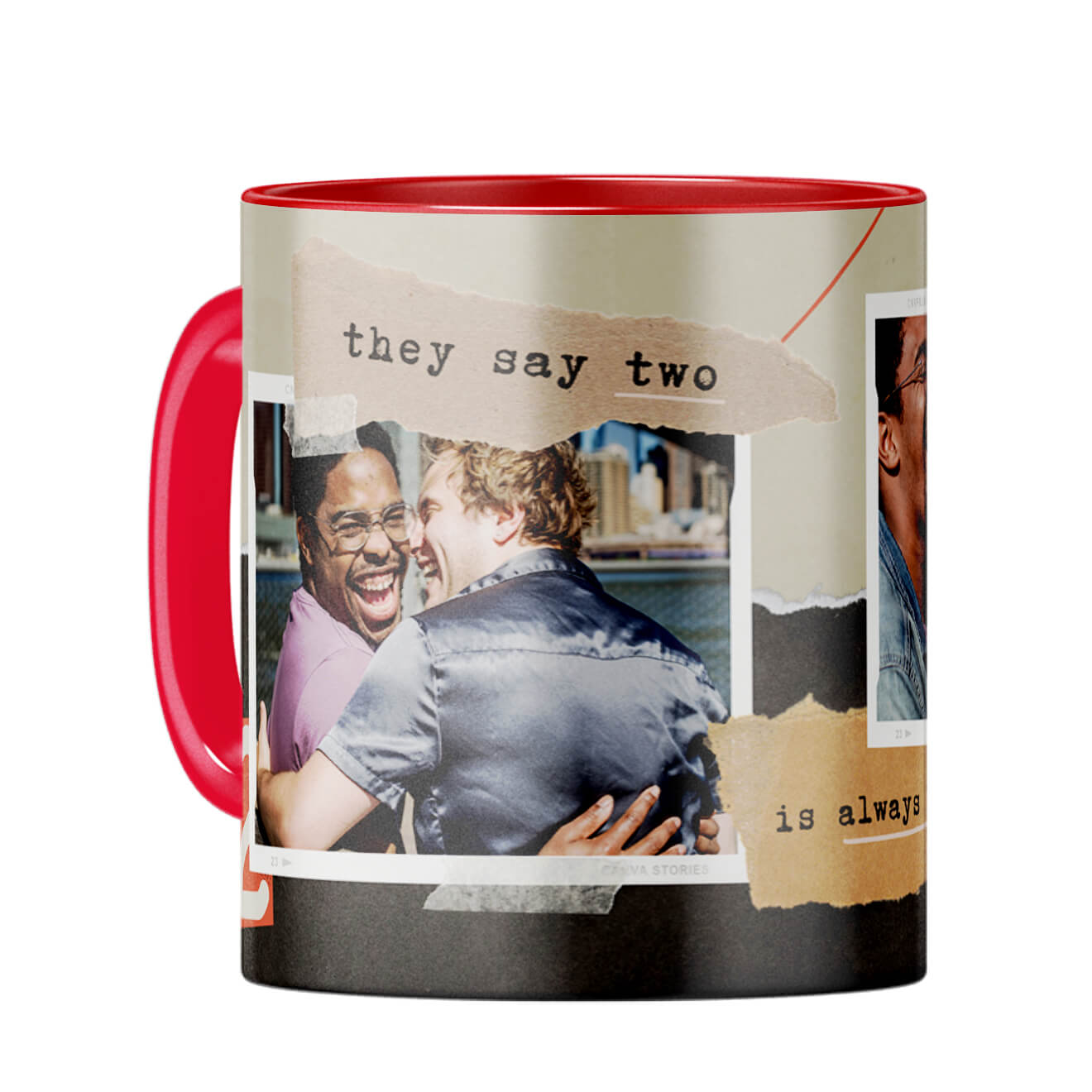 Two is Better Than One Coffee Mug Red