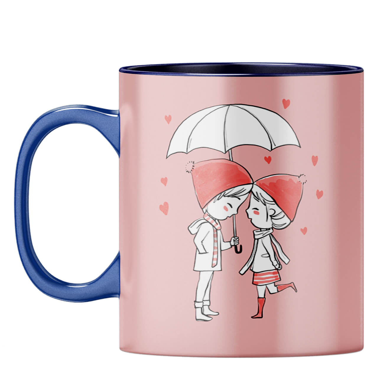 U and Me Coffee Mug Dark Blue