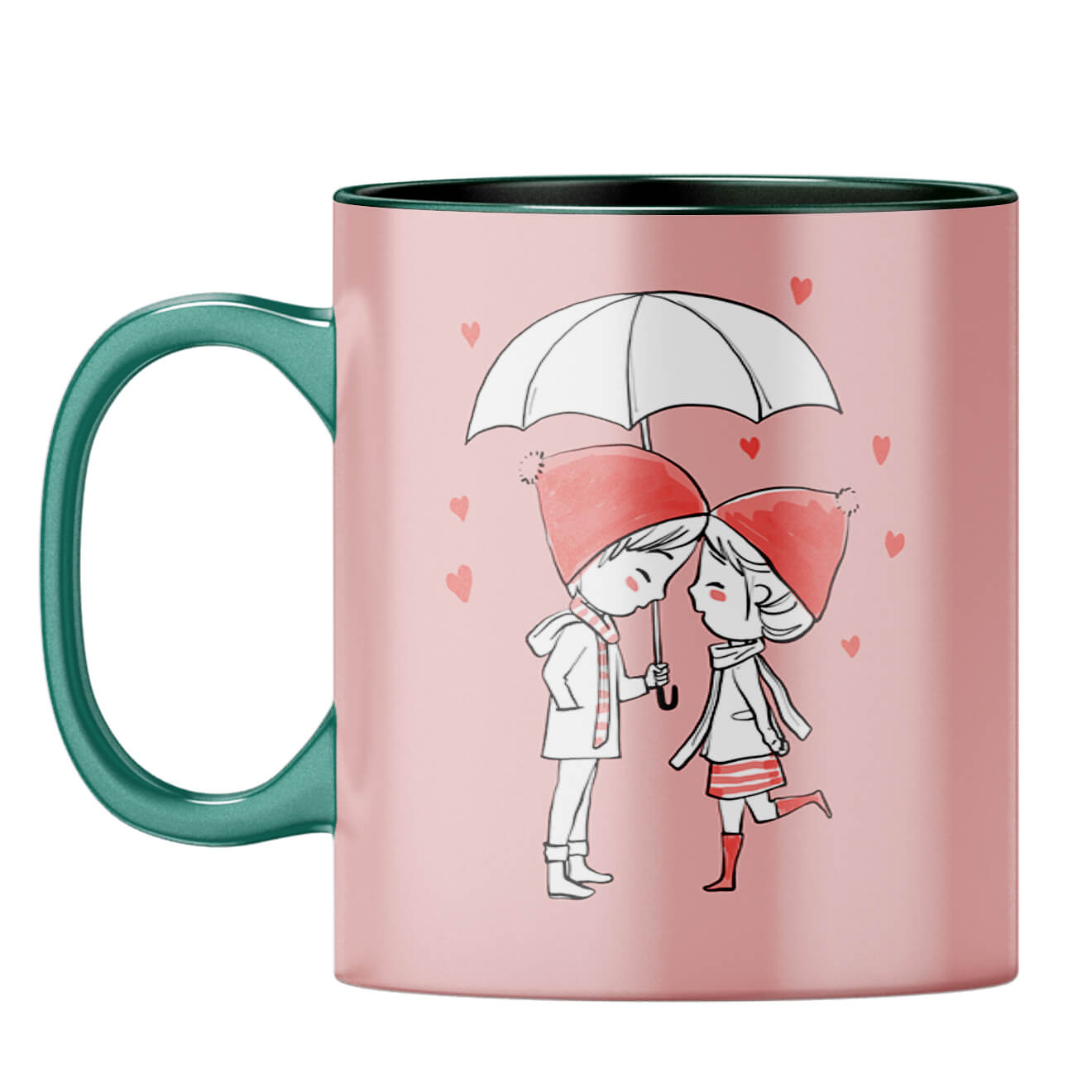 U and Me Coffee Mug Dark Green