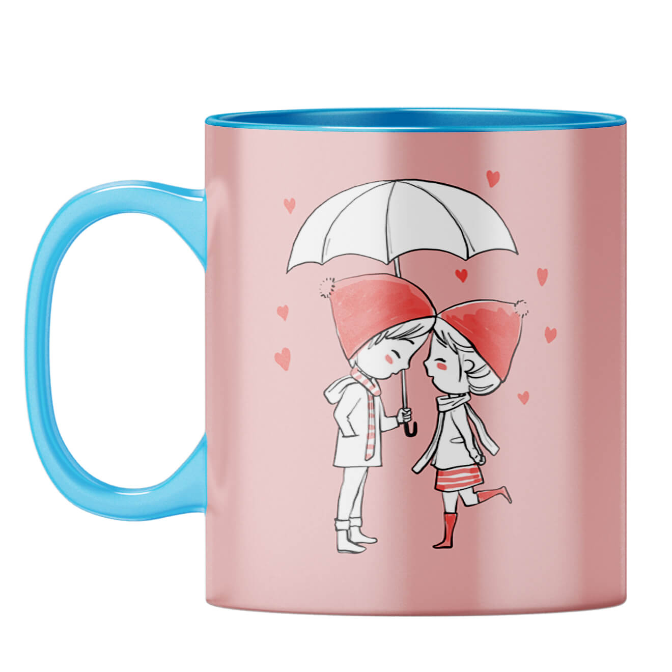 U and Me Coffee Mug Light Blue