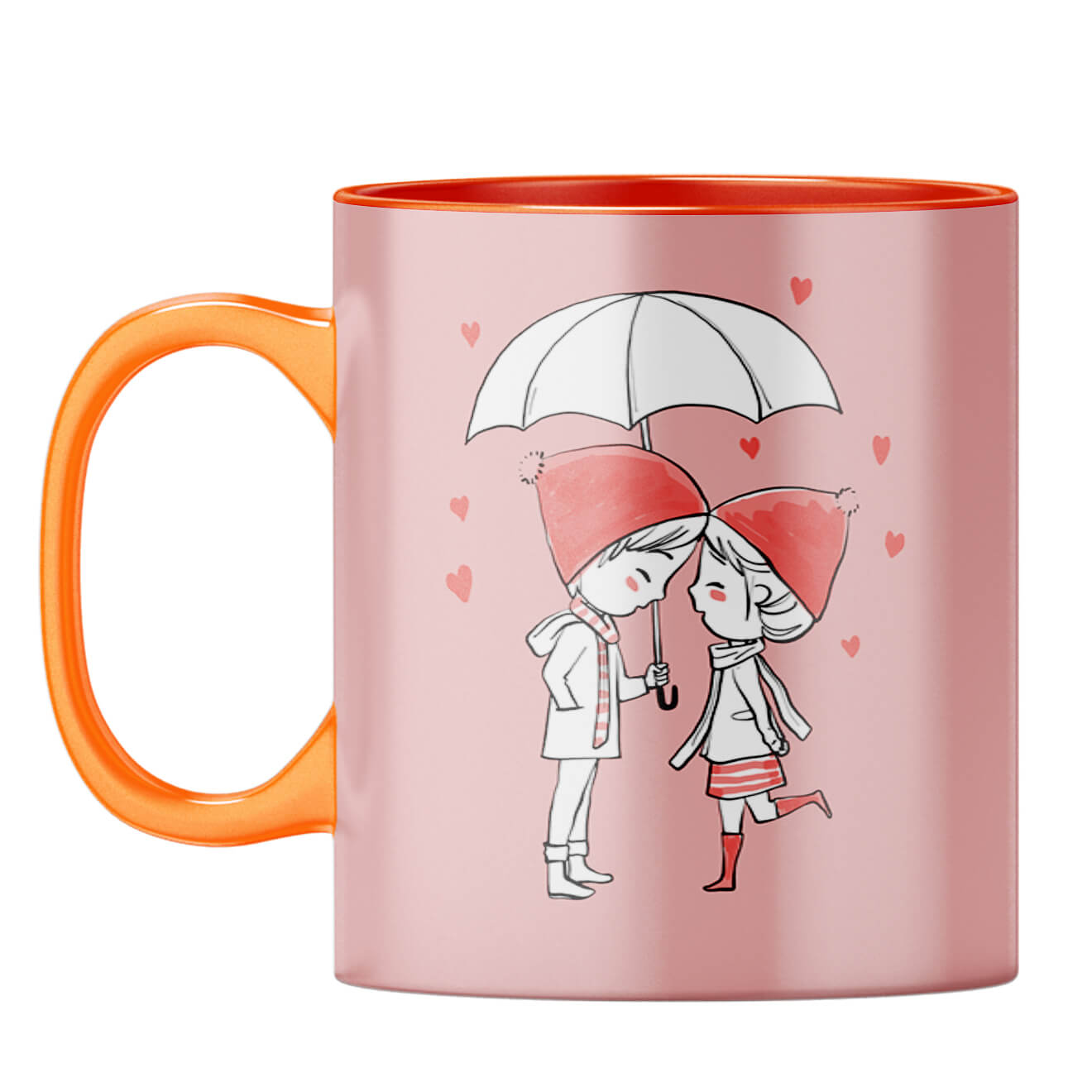 U and Me Coffee Mug Orange