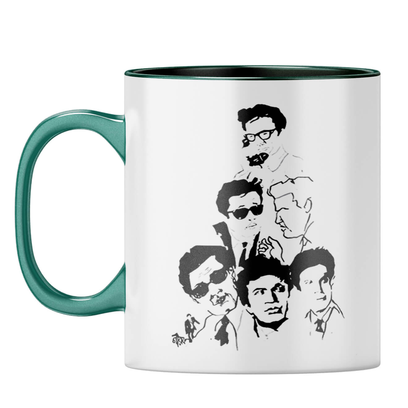Uttam Kumar Coffee Mug Dark Green