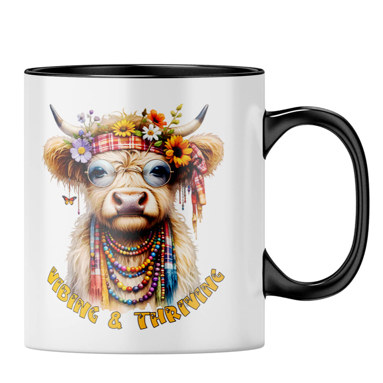 Vibing and Thriving Coffee MugB-Black
