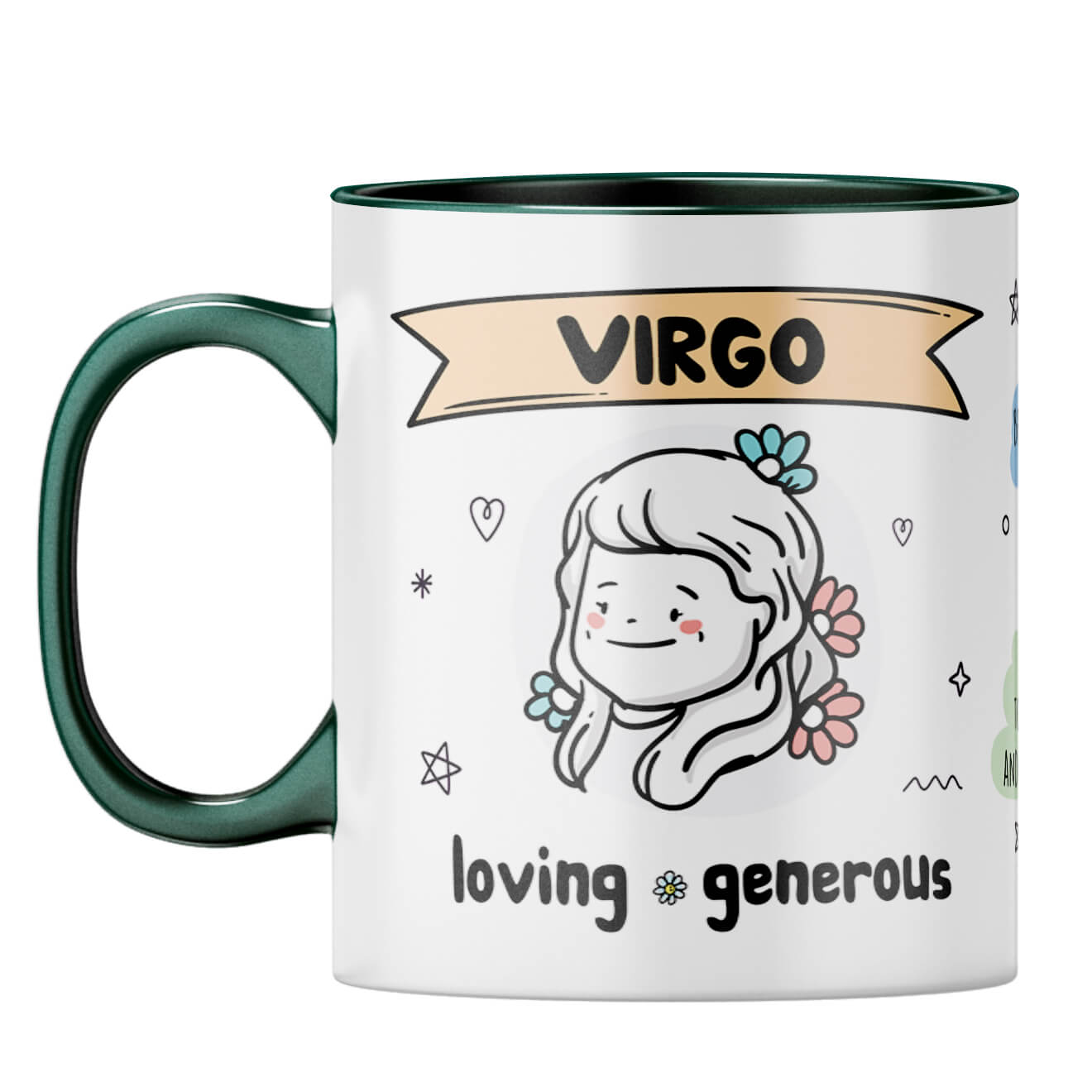 Virgo Coffee Mug Dark Green