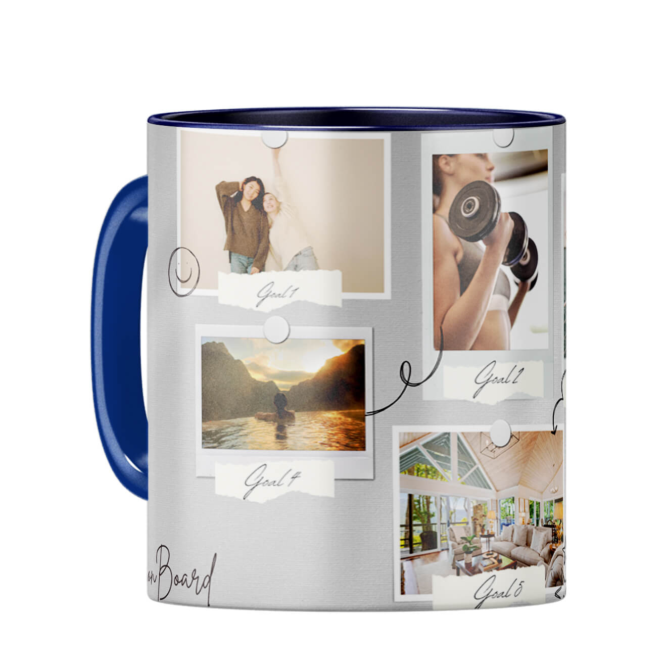 Vision Board Coffee Mug Dark Blue