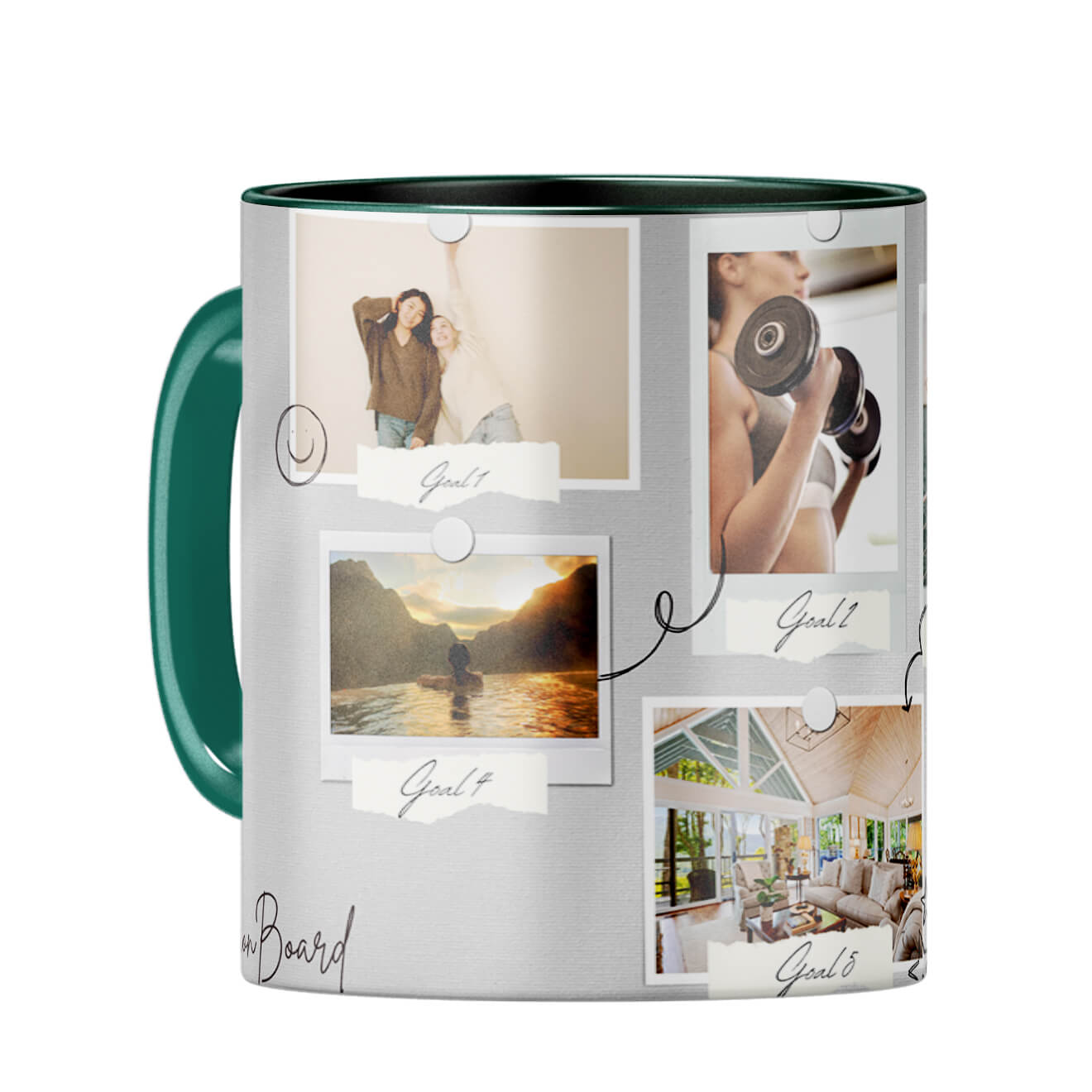 Vision Board Coffee Mug Dark Green