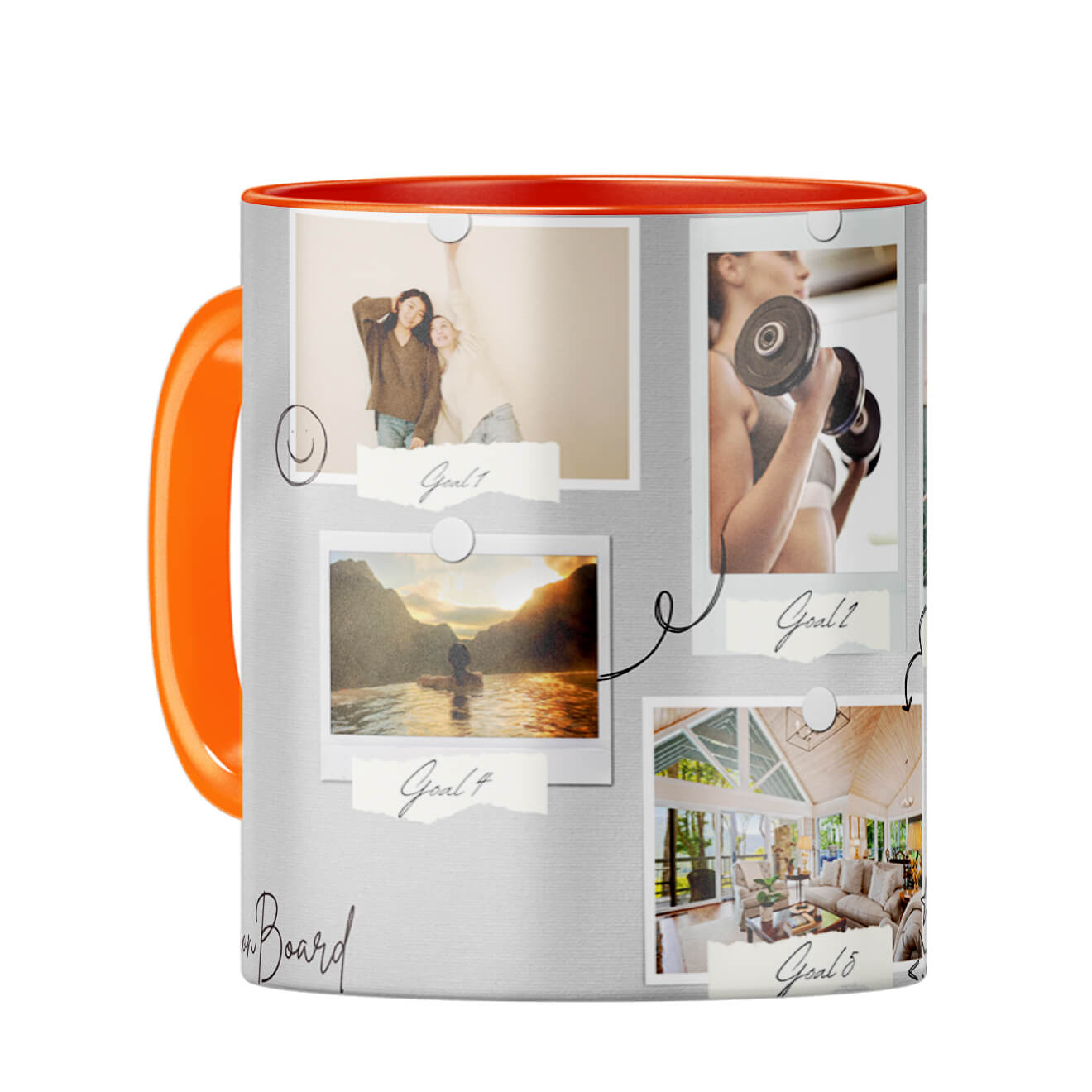 Vision Board Coffee Mug Orange