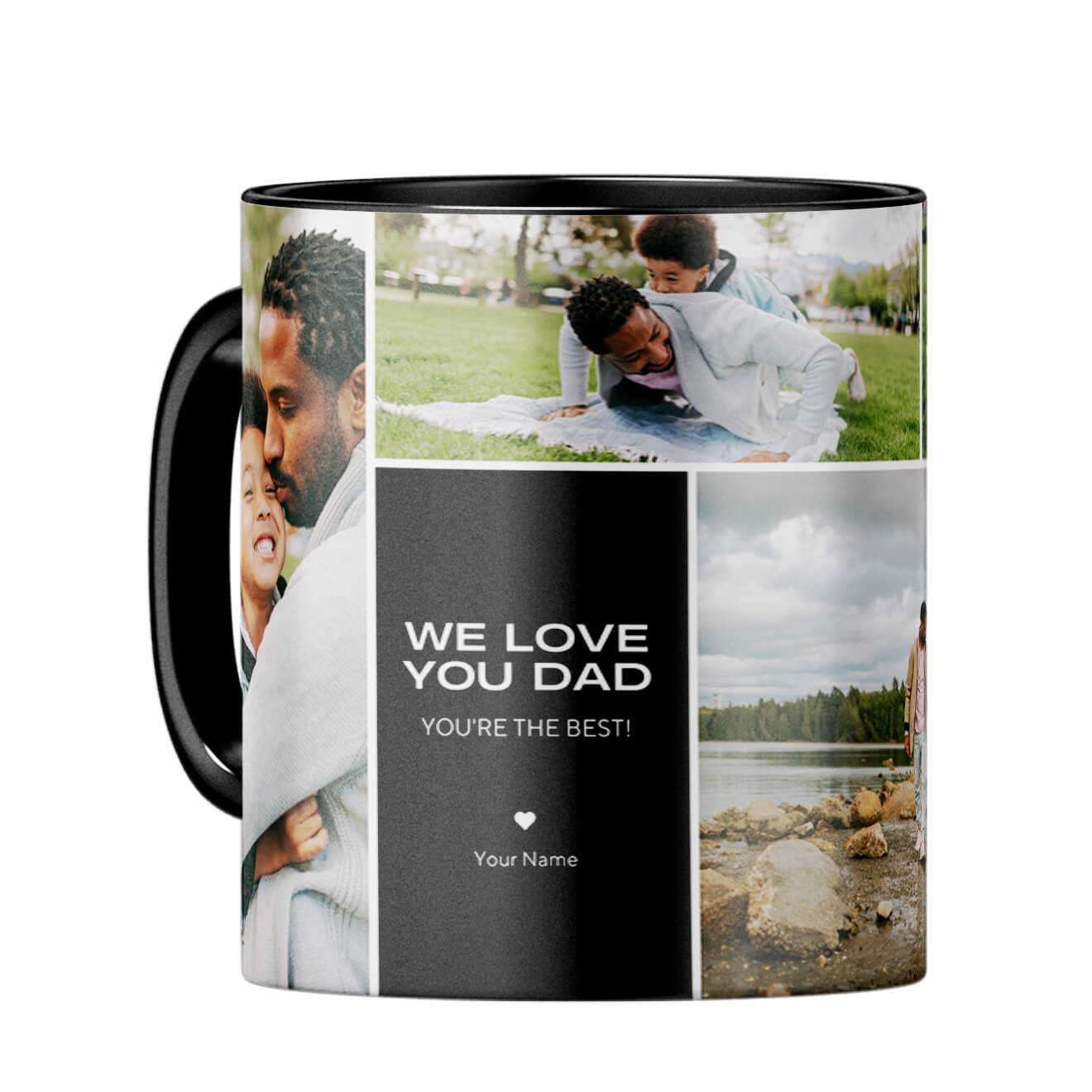 We Love You Dad Coffee Mug Black