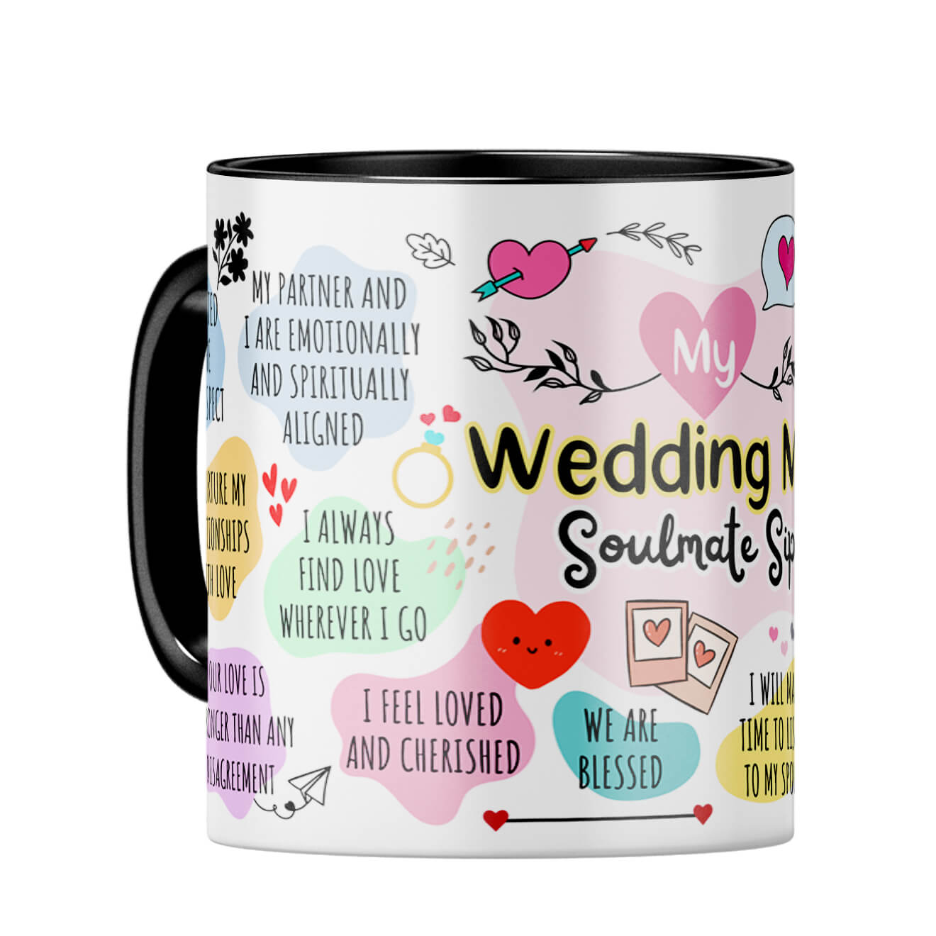 Wedding Soulmate Coffee Mug Black