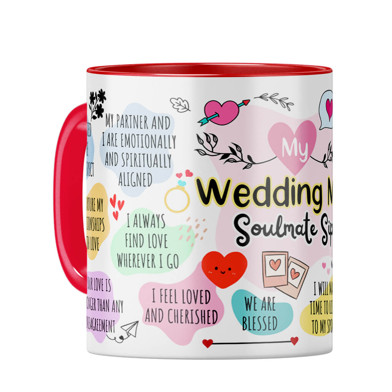 Wedding Soulmate Coffee Mug Red