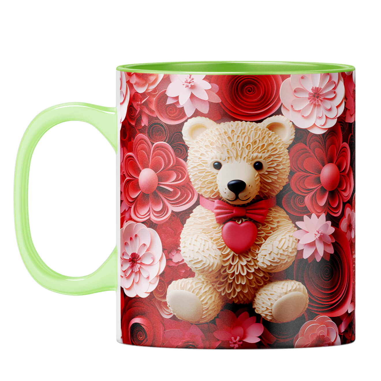 YuBingo 3D Teddy Dreams Coffee Mug Light Green